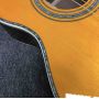 Custom blonde top acoustic electric guitar OM body solid top guitar real abalone binding snow flake inlays