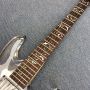 Custom Acrylic LED Electric Guitar with White Transparent Pickguard