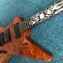 Custom Irregular Body Shape Electric Guitar with Life Tree Inlay Accept OEM