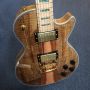 Custom Real Abalone Inlay Maple Fingerboard Decaying Wood Solid Mahogany Body Electric Guitar