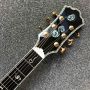 Custom Solid Spruce Top Ebony Fingerboard Real Abalone Shell Binding Inlay 40 Inches Flamed Maple B side Acoustic Guitar