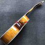 Custom Tobacco Color Flamed Maple Back Side Abalone Binding Jumbo Acoustic Guitar