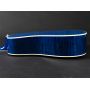Custom Solid Spruce Wood 41 Inch Quilted Maple Deluxe Acoustic Guitar in Blue