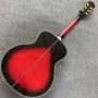 Custom Solid Spruce Top Ebony Fingerboard Real Abalone Shell Binding Inlay 40 Inches Flamed Maple B side Acoustic Guitar