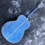 2022 Custom 40 Inch Ebony Fingerboard Abalone Binding Germany Solid Spruce Imported Ripple Maple Back Side Acoustic Guitar