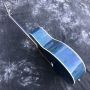 2022 Custom 40 Inch Ebony Fingerboard Abalone Binding Germany Solid Spruce Imported Ripple Maple Back Side Acoustic Guitar