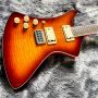 Custom BURN WASH Shaped Left Handed Electric Guitar Flamed Tiger Maple Veneer Color can be Customized