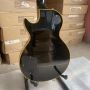 Custom Electric Guitar Yellow Binding Black Color Golden Hardware
