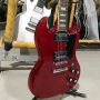Custom SG G400 Electric Guitar in Red Color with Chrome Hardware