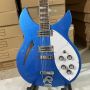Custom Semi Hollow Body Ricken 330 Version Electric Guitar in Blue Color