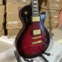 Custom Electric Guitar with Purple Bindings Golden Hardware Black Circle Purple 