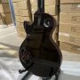 Custom Electric Guitar with Purple Bindings Golden Hardware Black Circle Purple 
