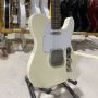 Custom TE Relic Electric Guitar with Chrome Hardware in Cream Yellow Color
