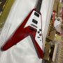 Custom Grand Flying-V Irregular Body Electric Guitar in Red Color