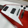 Custom Grand Flying-V Irregular Body Electric Guitar in Red Color