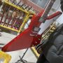 Custom Grand Explore Electric Guitar Mahogany Body Red Color with Chrome Hardware