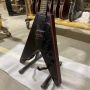 Custom Grand Flying V Matte Finishing Electric Guitar with Black Hardware