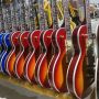 Custom Ace Frehley Cherryburst Color LP Electric Guitar with Hummbucker Pickups
