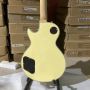 Custom Zakk Type Yellow and White Stripes Electric Guitar with Golden Hardware