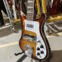 Custom Vintage Sunburst Color Chrome Hardware Ricken 4003 Bass Style Electric Guitar