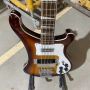 Custom Vintage Sunburst Color Chrome Hardware Ricken 4003 Bass Style Electric Guitar