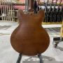Custom Semi Hollow Body Jazz Electric Guitar in Transparent Brown Color with Ebony Fingerboard Matte Finishing