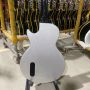 Custom Metal Silver Painting P90 Pickups LP Studio Electric Guitar 