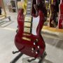 Custom SG Electric Guitar in Red Color with 3 Pickups Black Hardware