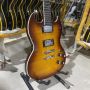 Custom Grand SG G400 Version Electric Guitar Flamed Tiger Maple Top Chrome Hardware Rosewood Fingerboard Mahogany Body 