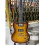 Custom Grand SG G400 Version Electric Guitar Flamed Tiger Maple Top Chrome Hardware Rosewood Fingerboard Mahogany Body 
