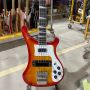 Custom Grand Ricken 4003 Backer Electric Guitar Bass in Cherry Sunburst Color with Chrome Hardware