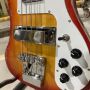 Custom Grand Ricken 4003 Backer Electric Guitar Bass in Cherry Sunburst Color with Chrome Hardware