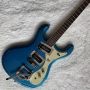 Custom 1966 Ventures Mosrite Zero Fret JRM Johnny Ramone Electric Guitar with Tremolo Tailpiece and Dual Black P-90 Pickups
