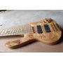 Custom Maple Fretboard 6 Strings Electric Bass in Natural Color with Active Pickups