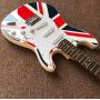 Custom National Flag Flame Electric Guitar 