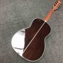 Custom 39 Inch OOO 45AA AAAAA All Solid Wood Acoustic Guitar with 301 Electronic EQ Ebony Fingerboard Slotted Headstock in Red Color
