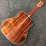 Custom 12 Strings Left Handed D45K Dreadnought Deluxe Solid Koa Wood Top Abalone Inlay Binding Acoustic Electric Guitar