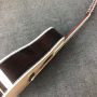 Custom 12 Strings Solid Spruce Top 41 Inch Dreadnought Deluxe Abalone Binding Acoustic Guitar Umbrella Logo on Headstock