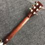 Custom 40 Inch Solid Cedar Top OM Body Cutaway Pearl Inlays Ebony Fingerboard Rosewood Back Sides Acoustic Guitar