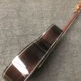 Custom Grand O-VS Body Abalone Binding Sunburst AAAAA All Solid Wood Acoustic Guitar