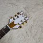 Custom Hollow Body white Jazz Gret Electric Guitar in White Color