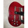 Custom JimmyPage Double Neck 6+12 Electric Guitar G 1275 Model Electric Guitar in Wine Red