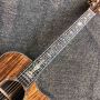 Custom AAAAA All Solid KOA Wood Acoustic Electric Guitar BB Bands