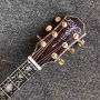 Custom AAAAA All Solid KOA Wood Acoustic Electric Guitar BB Bands