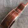 Custom AAAAA All Solid KOA Wood Acoustic Electric Guitar BB Bands