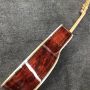 Custom 43 Inch Jumbo AAAAA ALL SOLID COCOBOLO WOOD J200c Acoustic Guitar Abalone Binding Customized Logo on Headstock Ebony Fingerboard