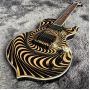 Custom stripes Wydle Audio style electric guitar EMG pickup passive pickups purple color