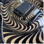 Custom stripes Wydle Audio style electric guitar EMG pickup passive pickups purple color