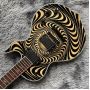 Custom Solid Maple top and Mahogany body Wylde Audio Odin Grail Psychic Bullseye Electric Guitar Rawtop 3pcs Maple Nec Ebony Fingerboard