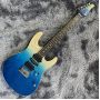 2022 Custom Grand Hr Su Flamed Top Electric Guitar in Blue Color